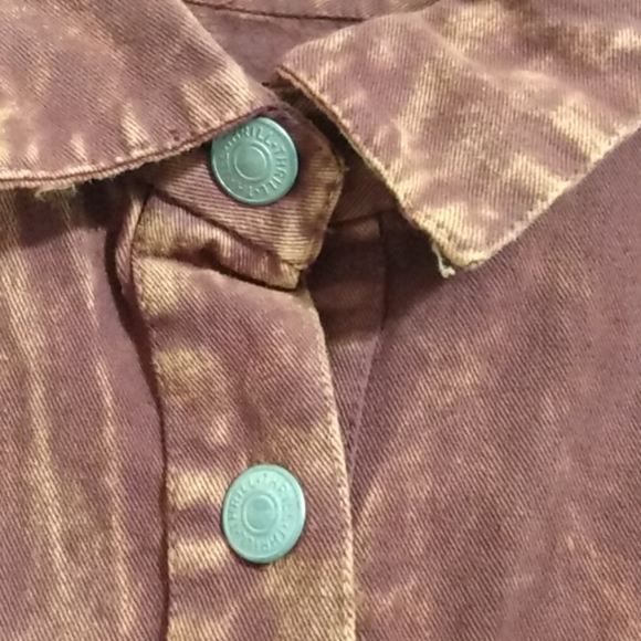THRILL JEANS RIPPED COLLECTION DENIM JACKET / TOP/ SHIRT SZ MED - Picture 5 of 12